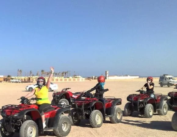 BUDGET Sunset Desert Safari Trip by Quad Bike IN HURGHADA